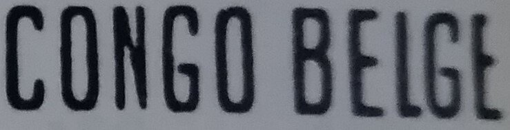 type 'Mols' manual overprint 'CONGO BELGE'