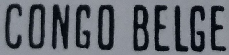 type 'Mols' manual overprint 'CONGO BELGE'