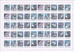 Mini Sheet, 36 Anti-tuberculous Campaign, Cinderellas,  , Tuberculosis / TBC