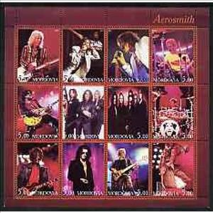 Mini Sheet, Aerosmith, Cinderellas,  , Famous People, Musicians