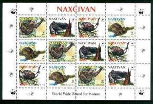 Mini Sheet, Animals WWF, Cinderellas,  , Animals (Fauna), WWF