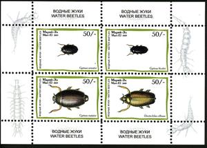 Mini Sheet, Beetles, Cinderellas,  , Animals (Fauna), Beetles, Insects