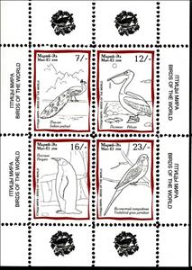 Mini Sheet, Birds, Cinderellas,  , Animals (Fauna), Birds