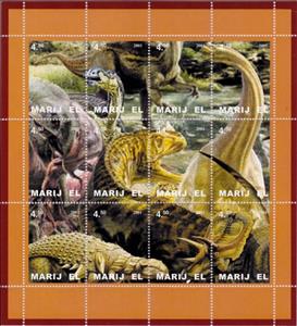 Mini Sheet, Dinosaurs, Cinderellas,  , Dinosaurs, Prehistorical Animals