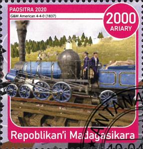 Stamp, G&M American 4-4-0 (1837), Cinderellas,  , Locomotives, Railways