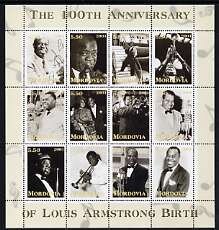 Mini Sheet, Louis Armstrong, Cinderellas,  , Famous People, Musicians
