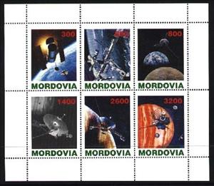 Mini Sheet, Satellites, Cinderellas,  , Satellites, Spacecrafts