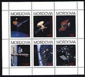 Mini Sheet, Satellites, Cinderellas,  , Satellites, Spacecrafts