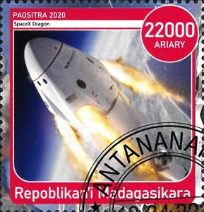Stamp, SpaceX Dragon, Cinderellas,  , Spacecrafts