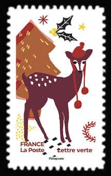 Deer in Winter Forest