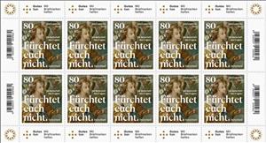 Mini Sheet, The Angel's Message : Do Not Be Afraid, Germany, Federal Republic,  , Angels, Art, Christmas