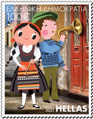 Children with Horn and Triangle