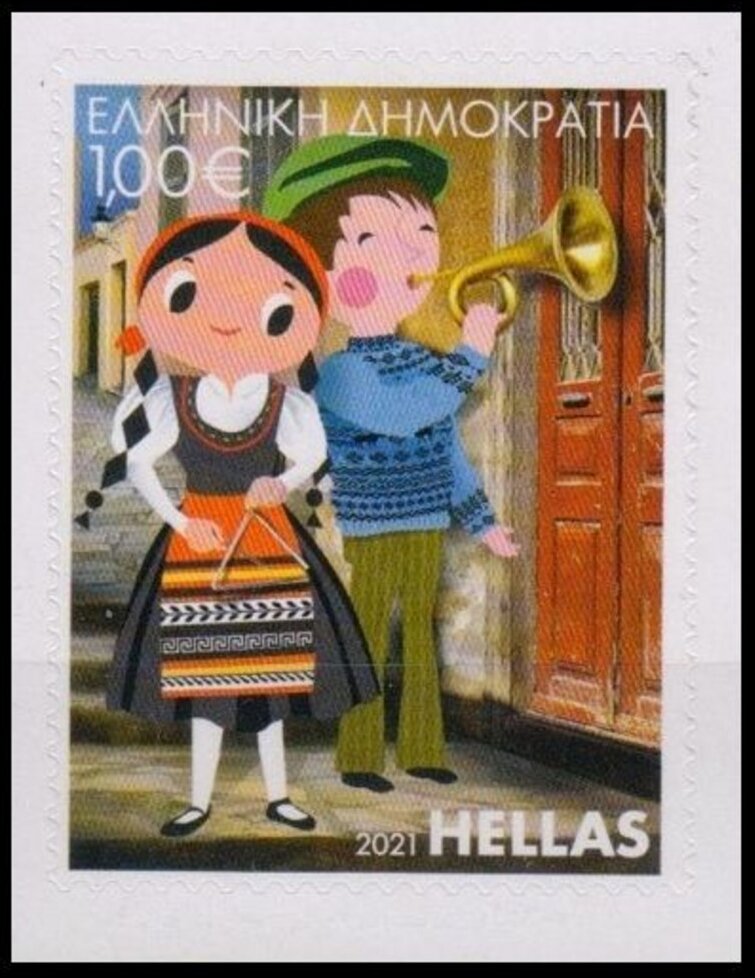Children with Horn and Triangle