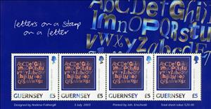 Mini Sheet, Letters of the Alphabet (mini sheet), Guernsey,  , Education