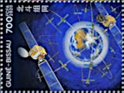 Stamp, Chinese Space Projects, Guinea-Bissau,  , Outer Space, Political parties, Space Traveling