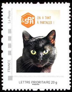 Stamp, SPA One has so much to share. Cat, Personalized and Private Mail Stamps,  , Animals (Fauna), Cats, Charity, Mammals