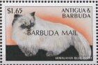 Stamp, Himalayan blue point, Barbuda,  , Animals (Fauna), Cats, Mammals