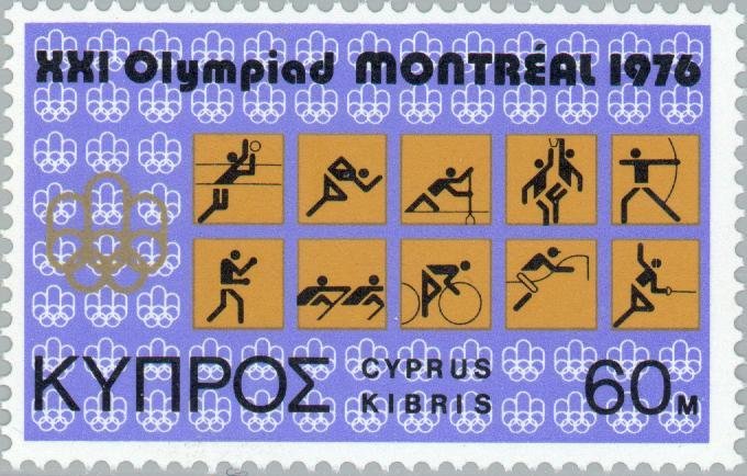 Olympic Games Montreal - Symbols of various games