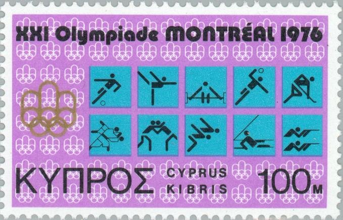 Olympic Games Montreal - Symbols of various games