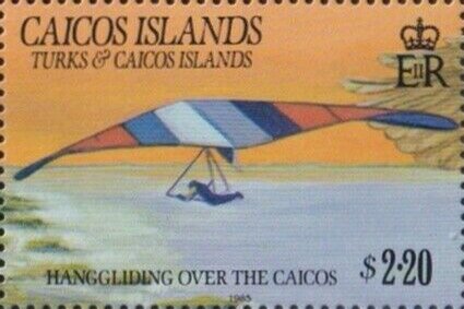 Stamp, Hanggliding, Caicos Islands,  , Hanggliding, Islands