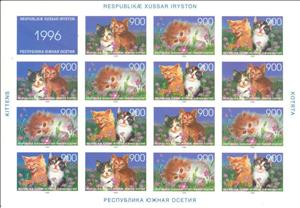 Mini Sheet, Cats, Cinderellas,  , Animals (Fauna), Cats, Mammals
