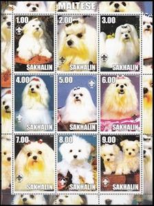 Mini Sheet, Dogs, Cinderellas,  , Animals (Fauna), Dogs, Mammals