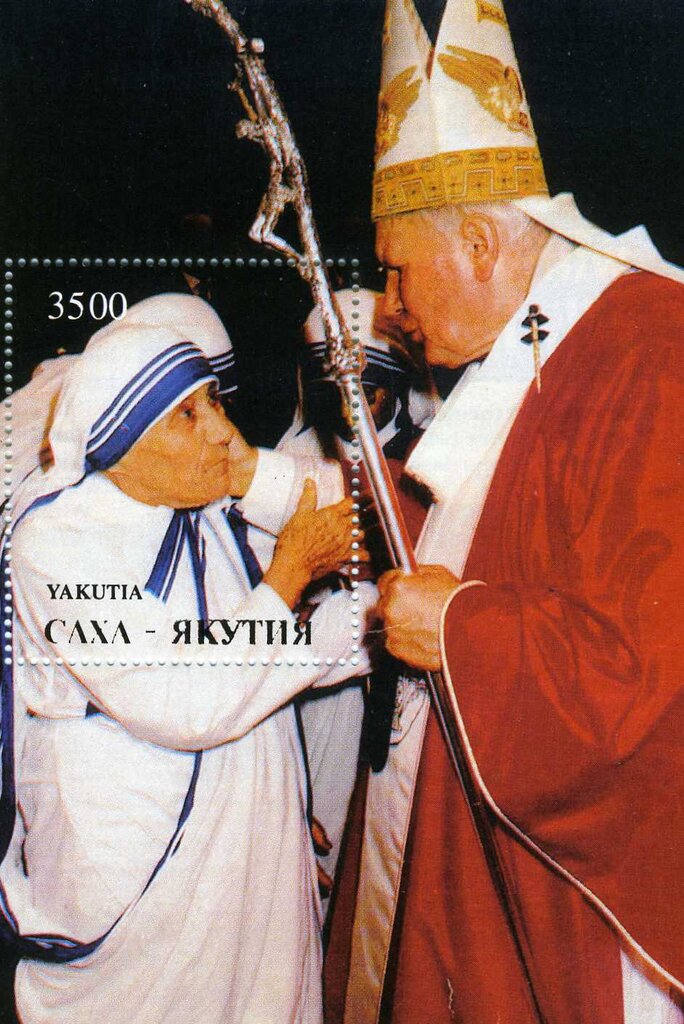 John Pauil II and Mother Theresa