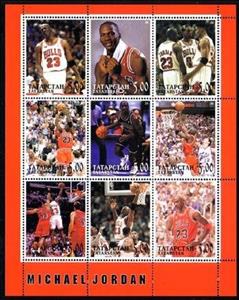 Mini Sheet, Michael Jordan, Cinderellas,  , Basketball, Famous People, Sports