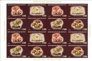 Mini Sheet, Mushrooms, Cinderellas,  , Mushrooms