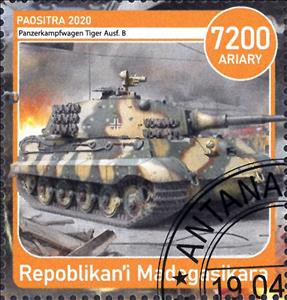 Stamp, Panzerkamfwagen Tiger Ausf. B, Cinderellas,  , Tanks