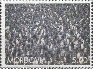 Stamp, Penguins, Cinderellas,  , Animals (Fauna), Penguins