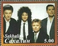 Stamp, Queen, Cinderellas,  , Famous People, Musicians