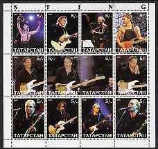 Mini Sheet, Sting, Cinderellas,  , Famous People, Musicians