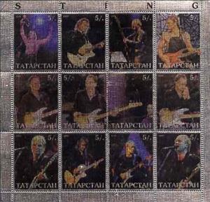 Mini Sheet, Sting, Cinderellas,  , Famous People, Musicians