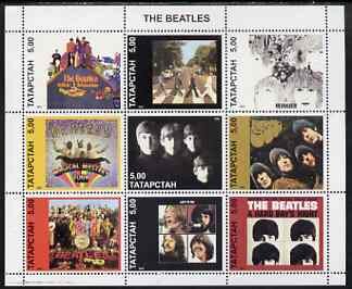 Mini Sheet, The Beatles, Cinderellas,  , Famous People, Musicians