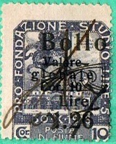 Issue of 1920 Overprinted In Black For Revenue Use