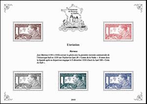 Souvenir Sheet, Aviation: Jean Mermoz, France,  , Aviation, Famous People