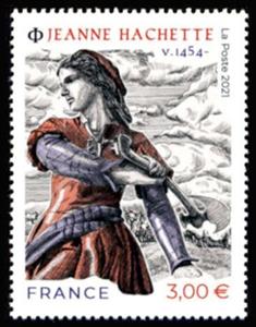 Stamp, Jeanne Hachette, France,  , Battle, Famous People, Women