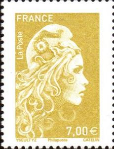 Stamp, Marianne L'Engagée (Issue for 2021 Autumn Salon), France,  , Women