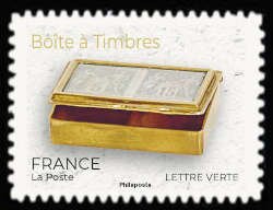 Stamp, Postage Stamp Boxes, France,  