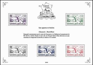 Souvenir Sheet, Sports and Leisure: Chamonix - Mont Blanc, France,  , Ski-jump, Sports, Winter Sports