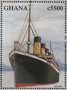 Stamp, Titanic, Ghana,  , Passenger-ships