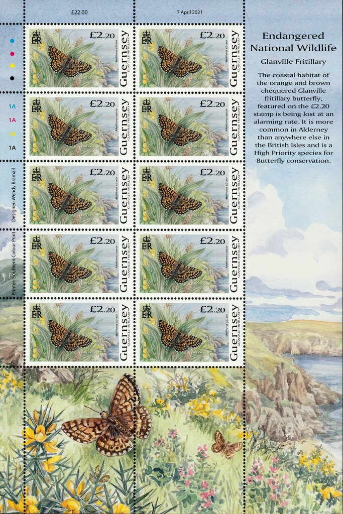 Glanville Fritillary (Melitaea cinxia)