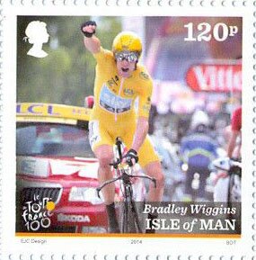 Stamp, Bradley Wiggins, Isle of Man,  , Cycling, Famous People, Sports