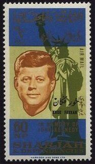 John Fitzgerald Kennedy (1917-1963) and Statue of Liberty