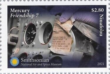 Stamp, Mercury Friendship 7, Niuafo'ou,  , Astronauts, Space Traveling