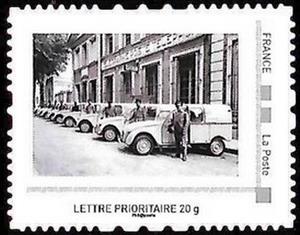 Stamp, 2CV Post Vans 1, Personalized and Private Mail Stamps,  , Postal Traffic, Vehicles