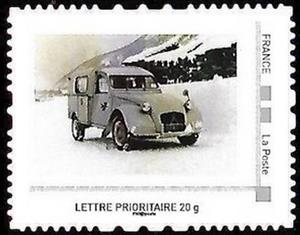 Stamp, 2CV Post Vans 2, Personalized and Private Mail Stamps,  , Postal Traffic, Vehicles