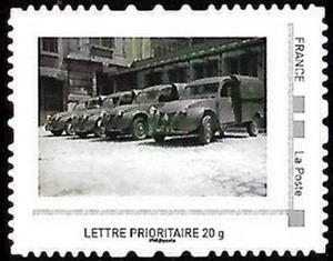 Stamp, 2CV Post Vans 4, Personalized and Private Mail Stamps,  , Postal Traffic, Vehicles