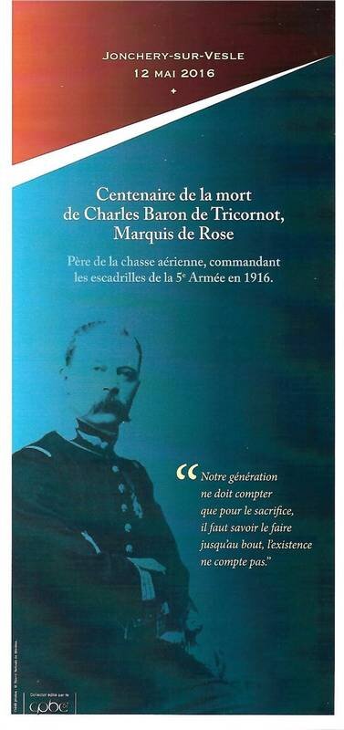 Death Centenary Charles Baron de Tricornot Marquis de Rose